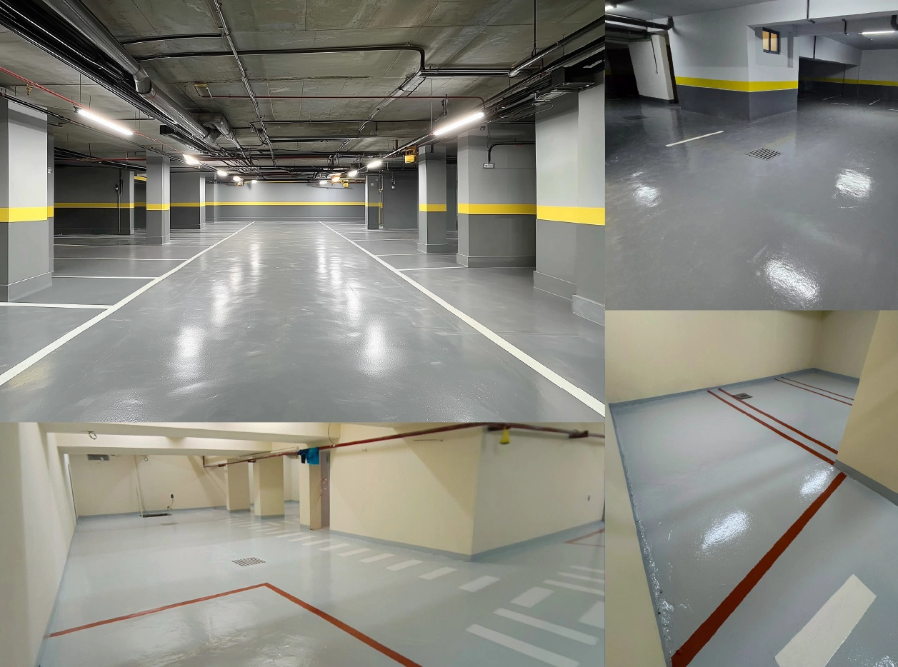 Sols de parkings en résine